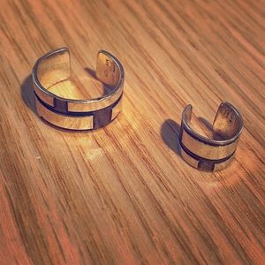 Two Sterling Silver Ear Cuffs